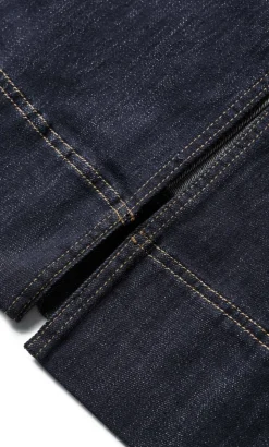 Chloe Denim Midi Skirt - dark wash