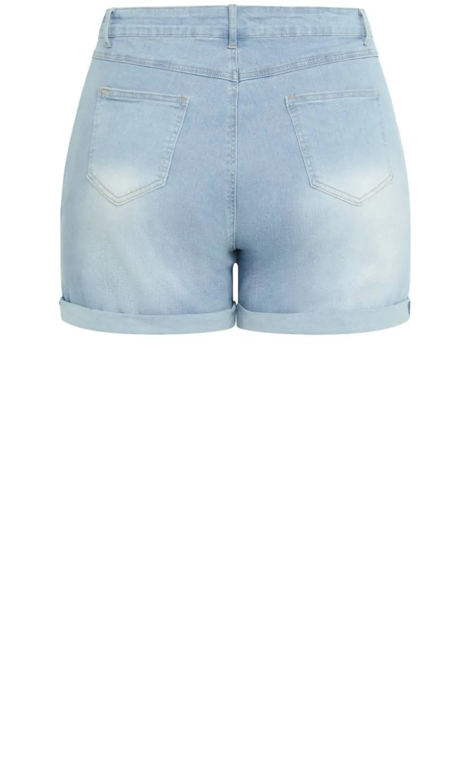 Clean Hi Waist Denim Short - light wash
