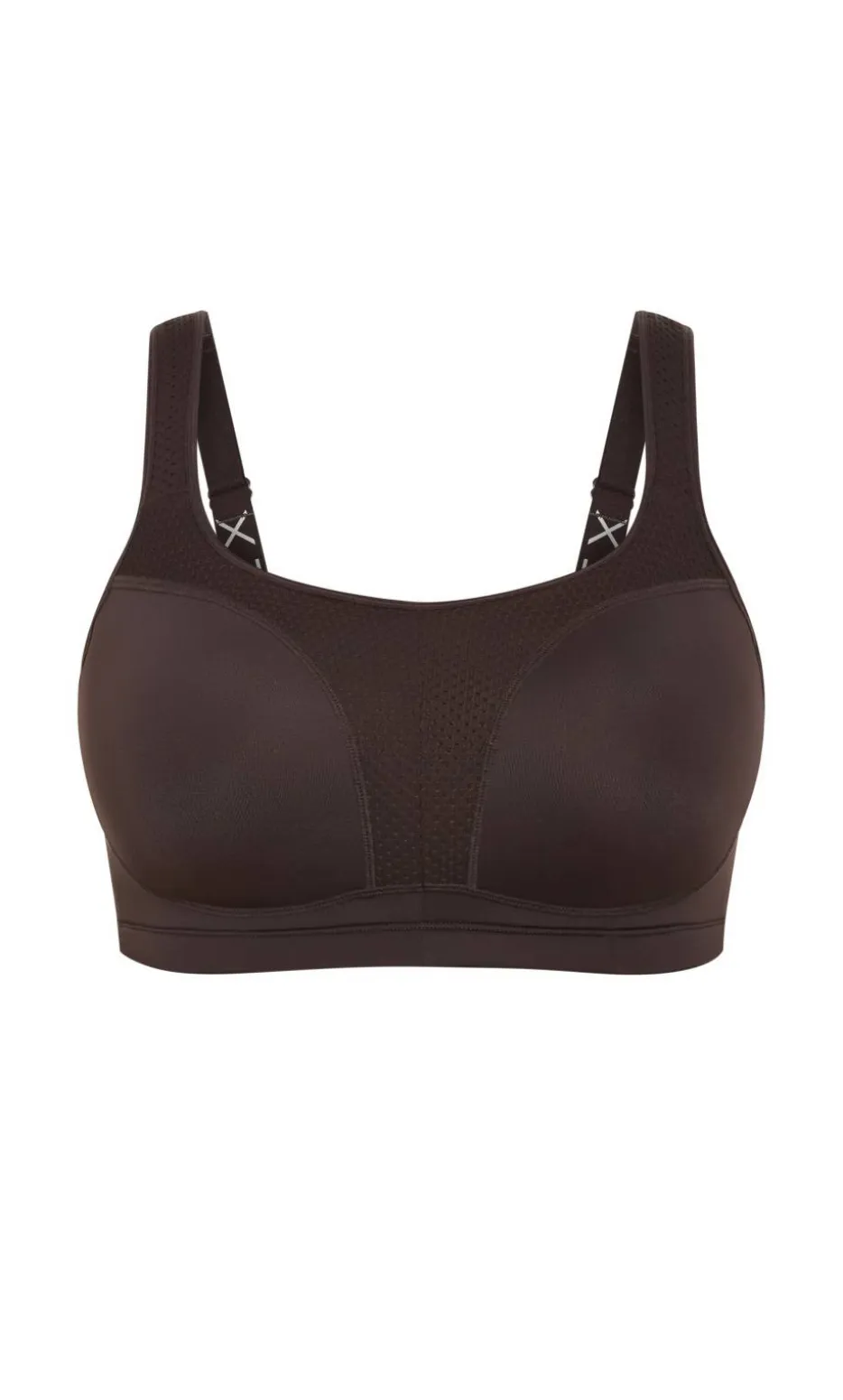 Contour Underwire Sports Bra - chocolate
