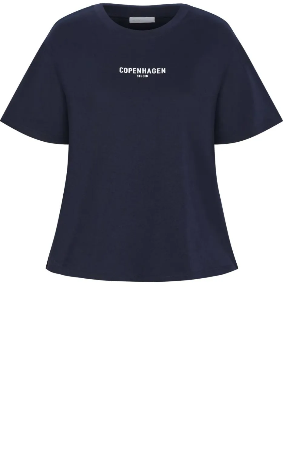 Copenhagen Studio Cotton Tee - navy