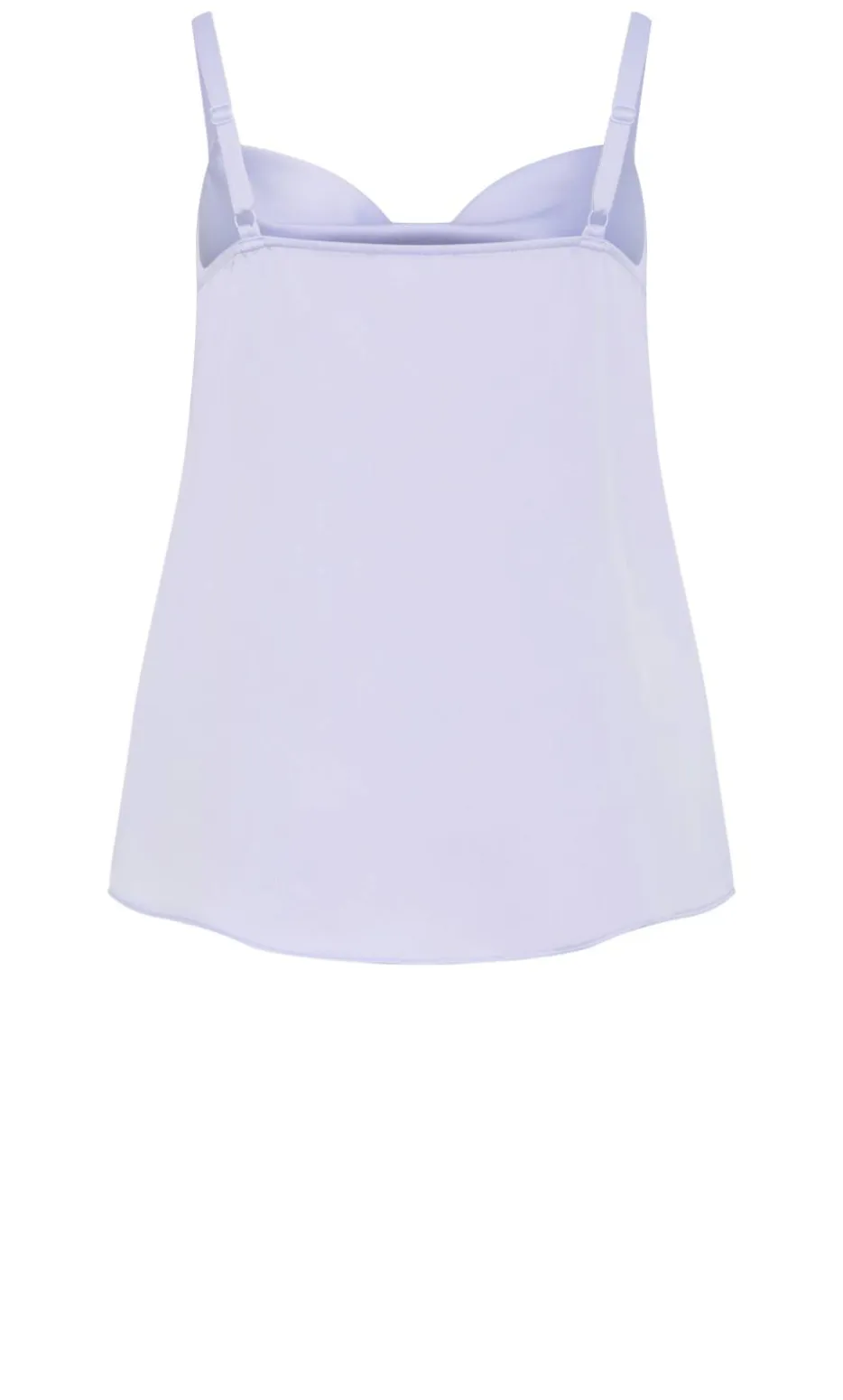 Cowl Neck Satin Cami - lilac