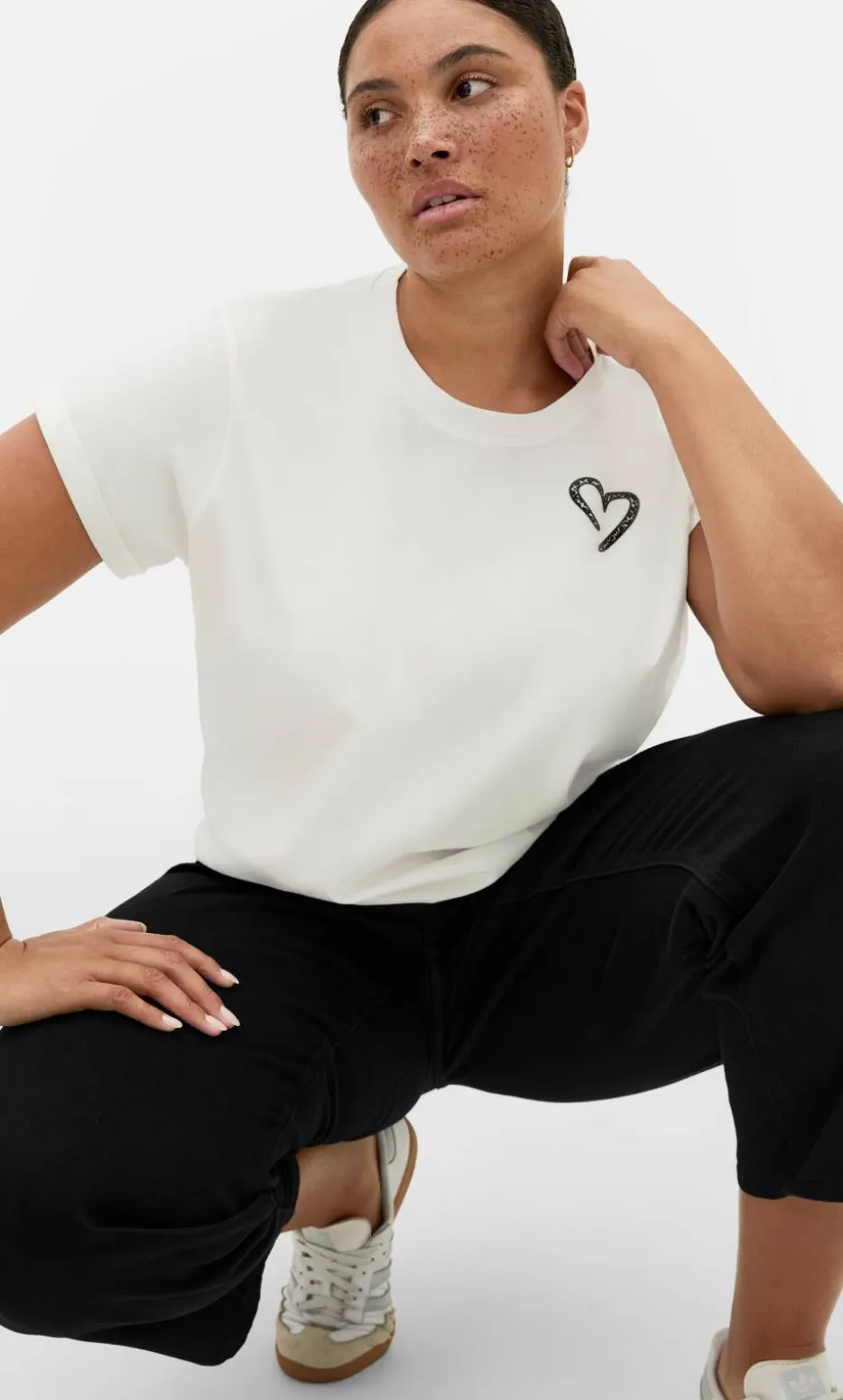 Davina Cotton Tee - ivory