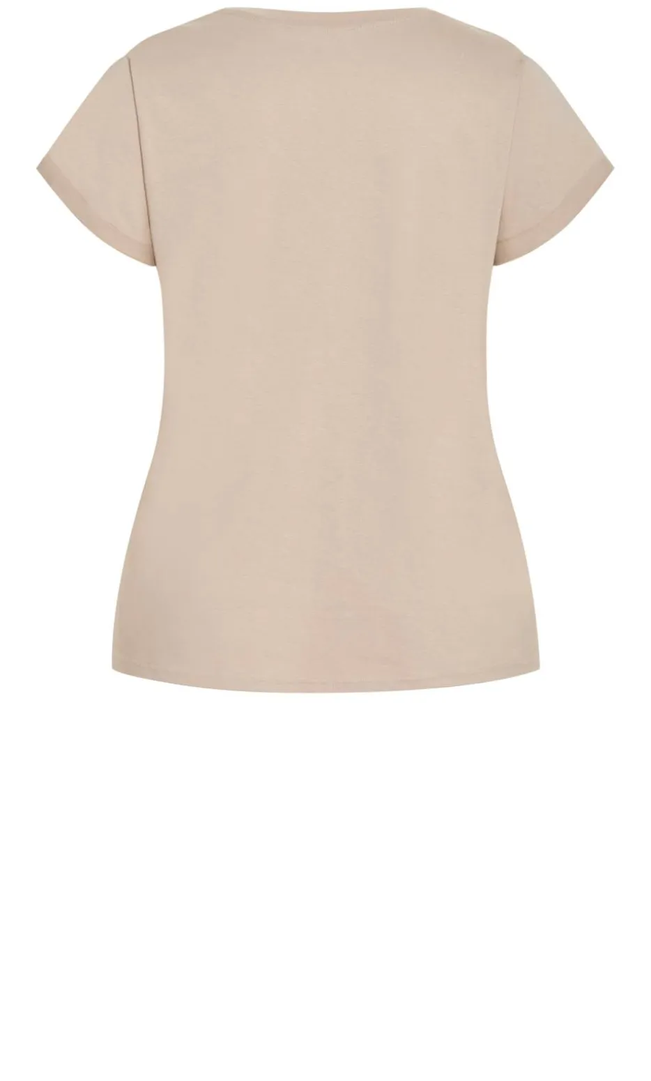 Davina Cotton Tee - stone