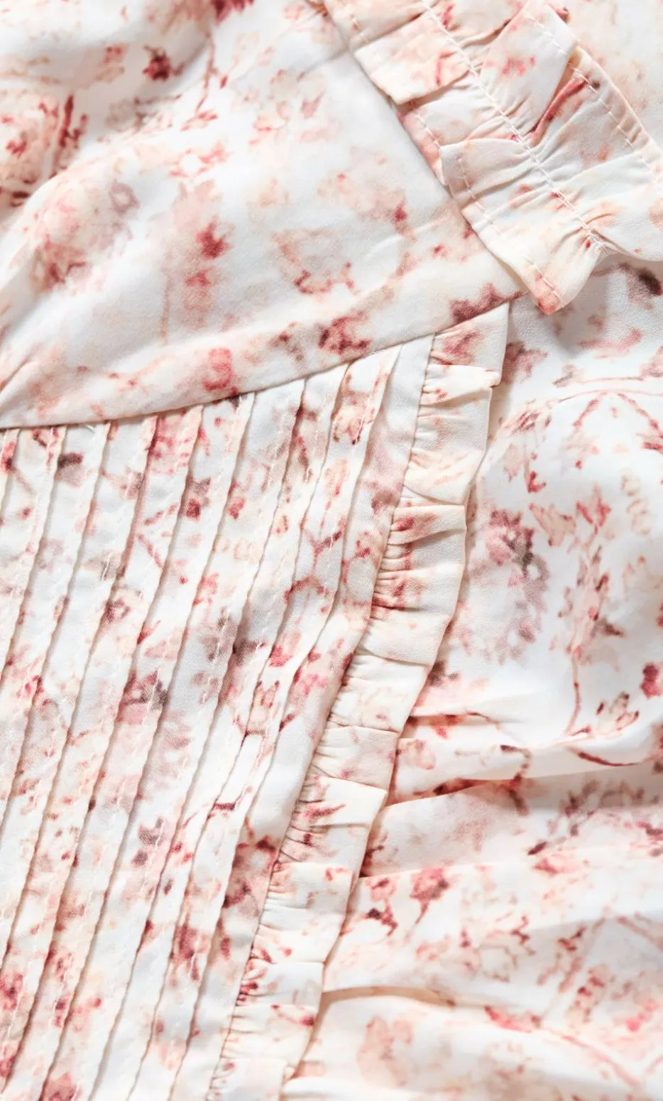 Desert Print Long Sleeve Shirt - pale blush
