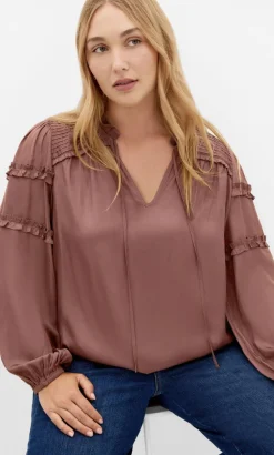 Drama Queen Long Sleeve Shirt - cinnamon