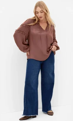 Drama Queen Long Sleeve Shirt - cinnamon