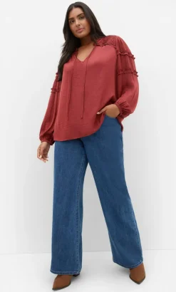 Drama Queen Long Sleeve Shirt - sienna