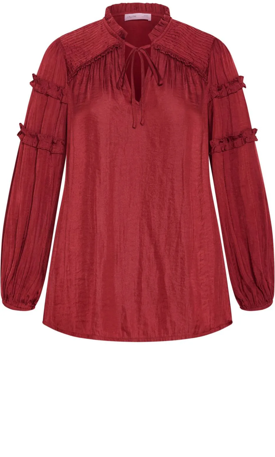Drama Queen Long Sleeve Shirt - deep rosewood