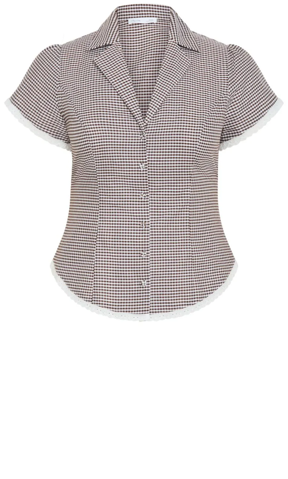 Eleni Gingham Shirt - chocolate