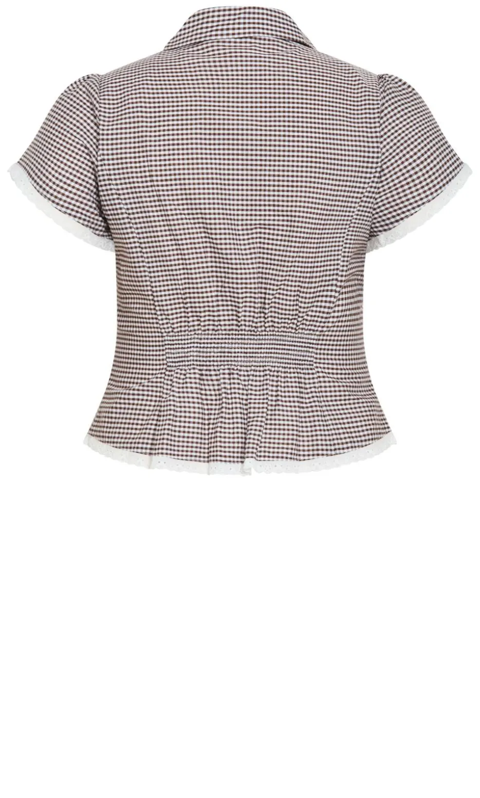 Eleni Gingham Shirt - chocolate
