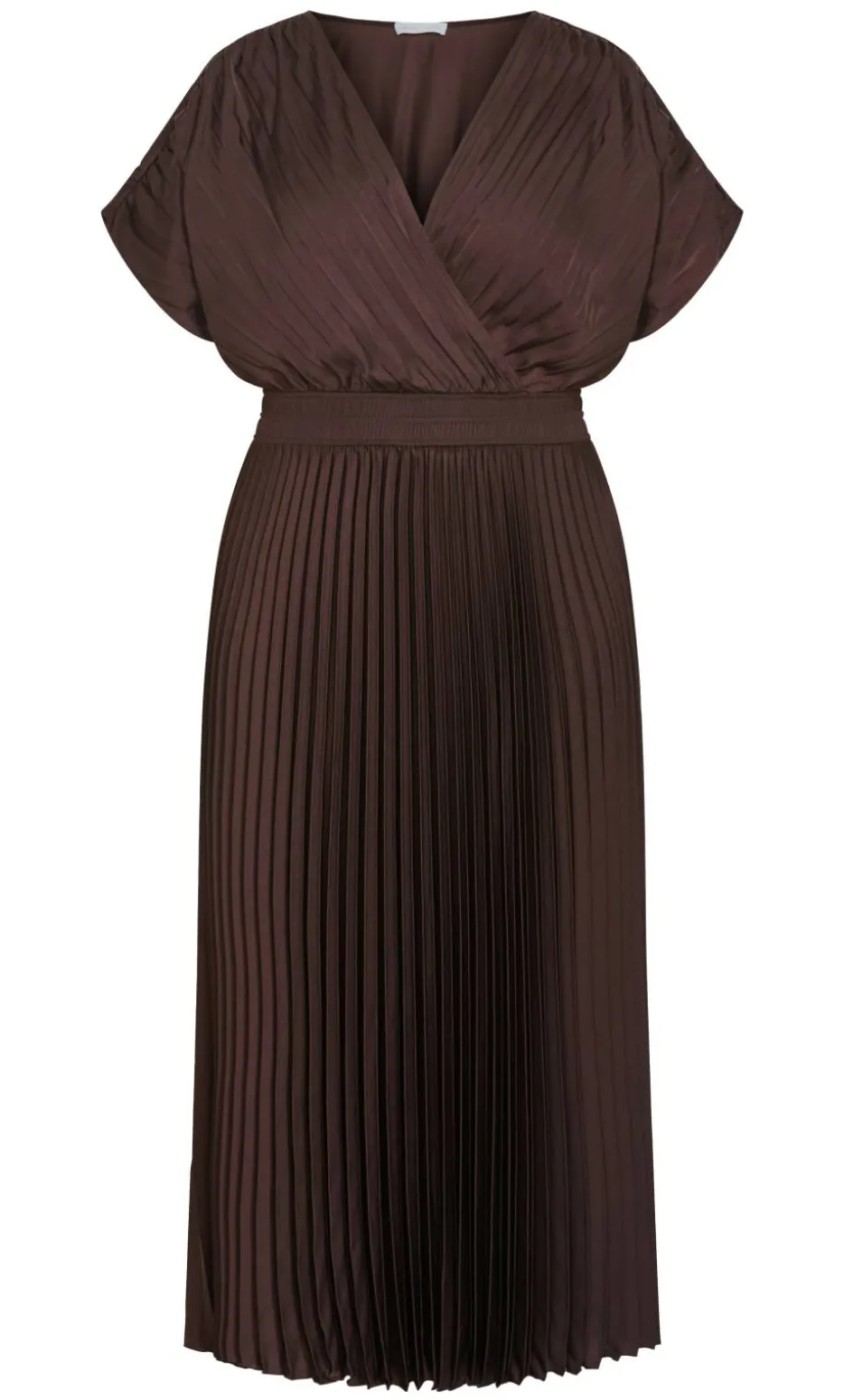 Elia Pleat Dress - chocolate