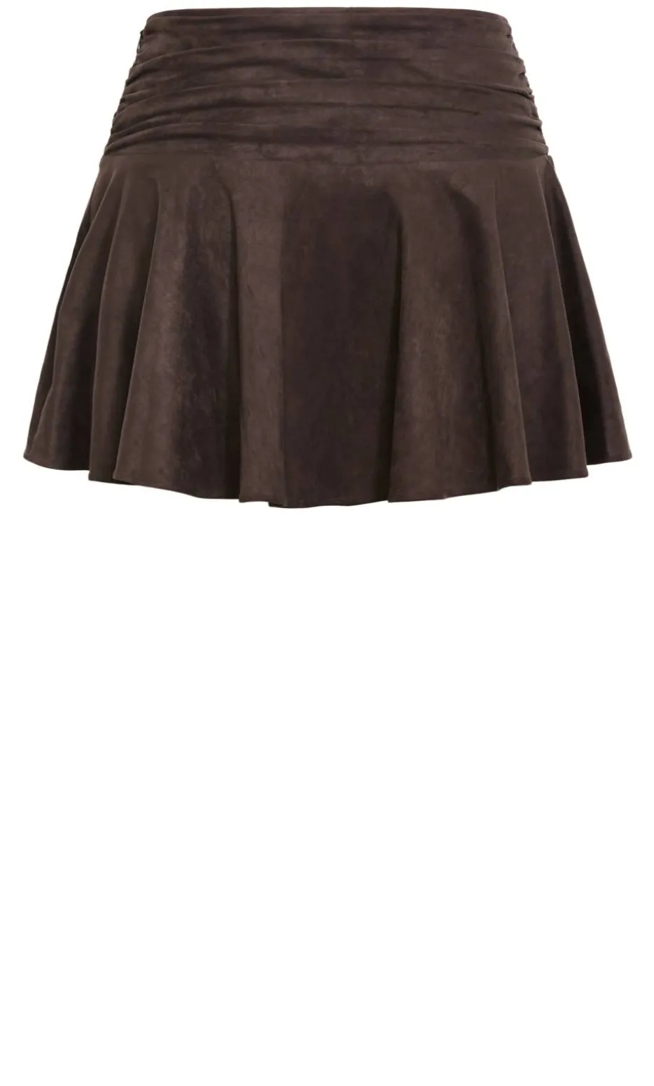 Elle Sueded Mini Skort - espresso