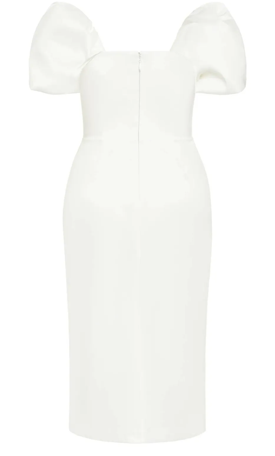 Elyse Off Shoulder Midi Dress - white