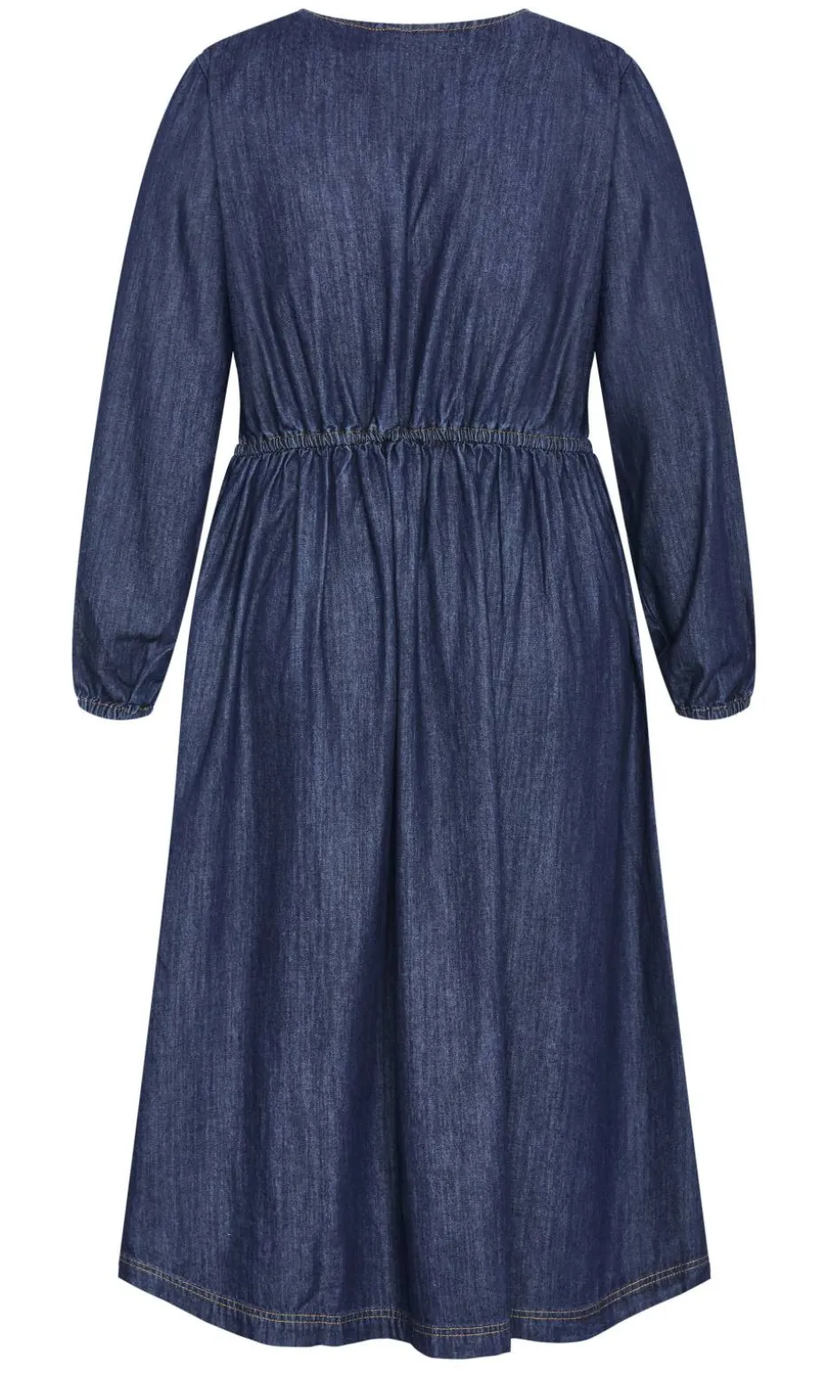 Emelia Denim Midi Dress - dark wash