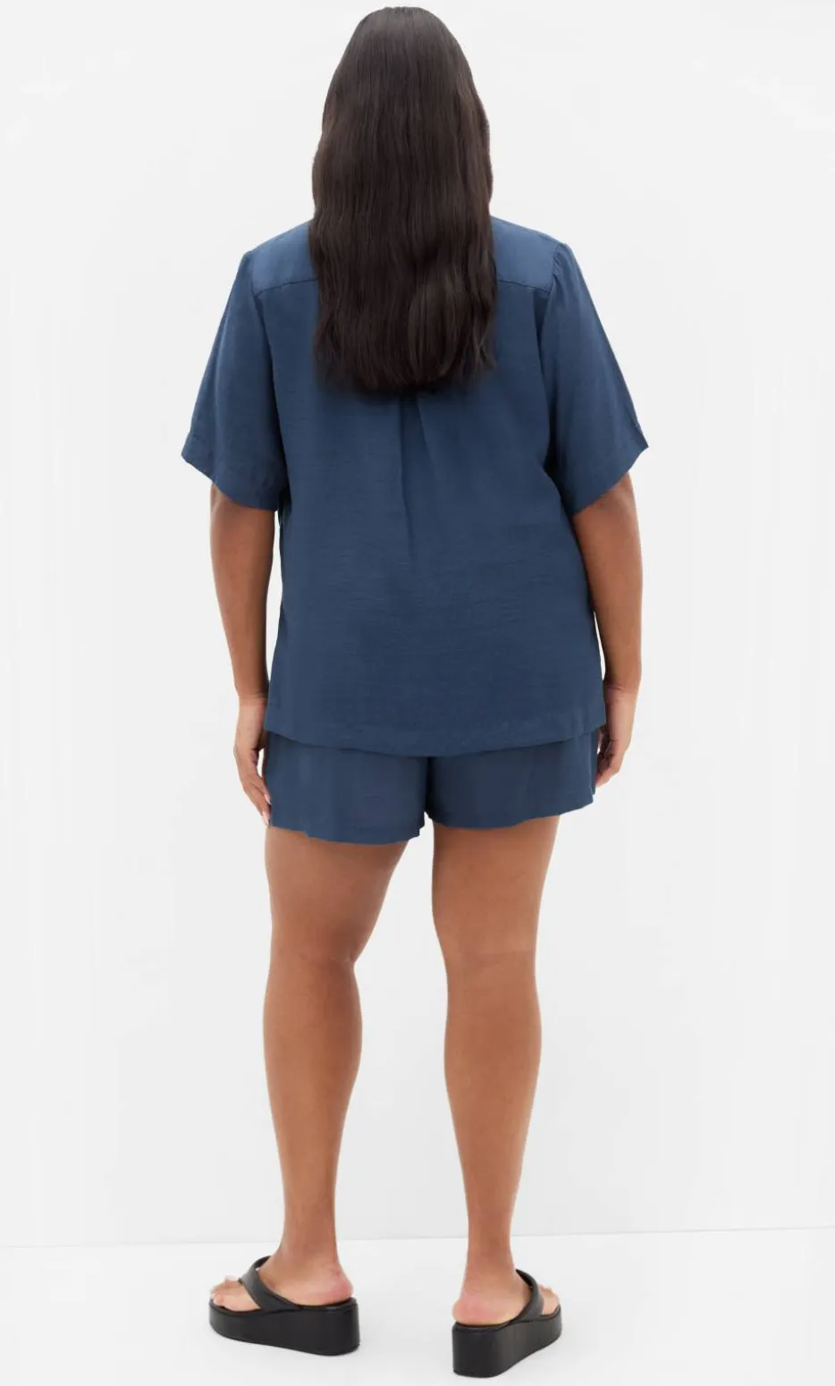 Emma Short Sleeve Shirt - petrol