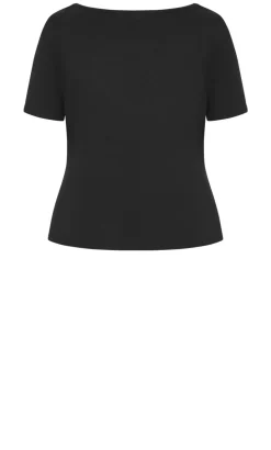 Everyday Scoop Tee - black
