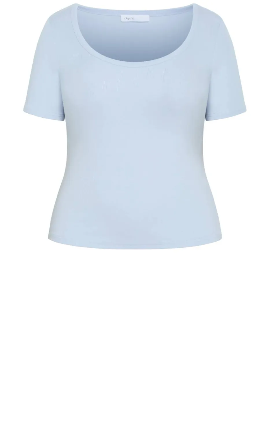 Everyday Scoop Tee - ice blue