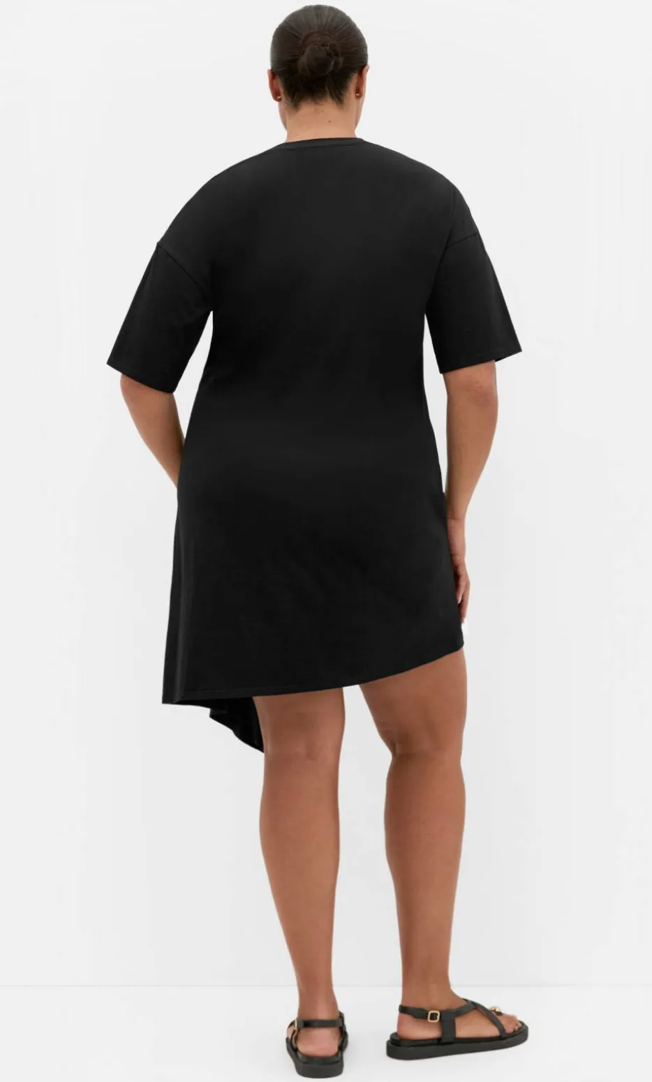 Fashion Tee Mini Dress - black