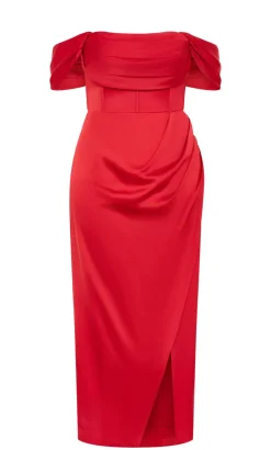 Forbidden Love Maxi Dress - red