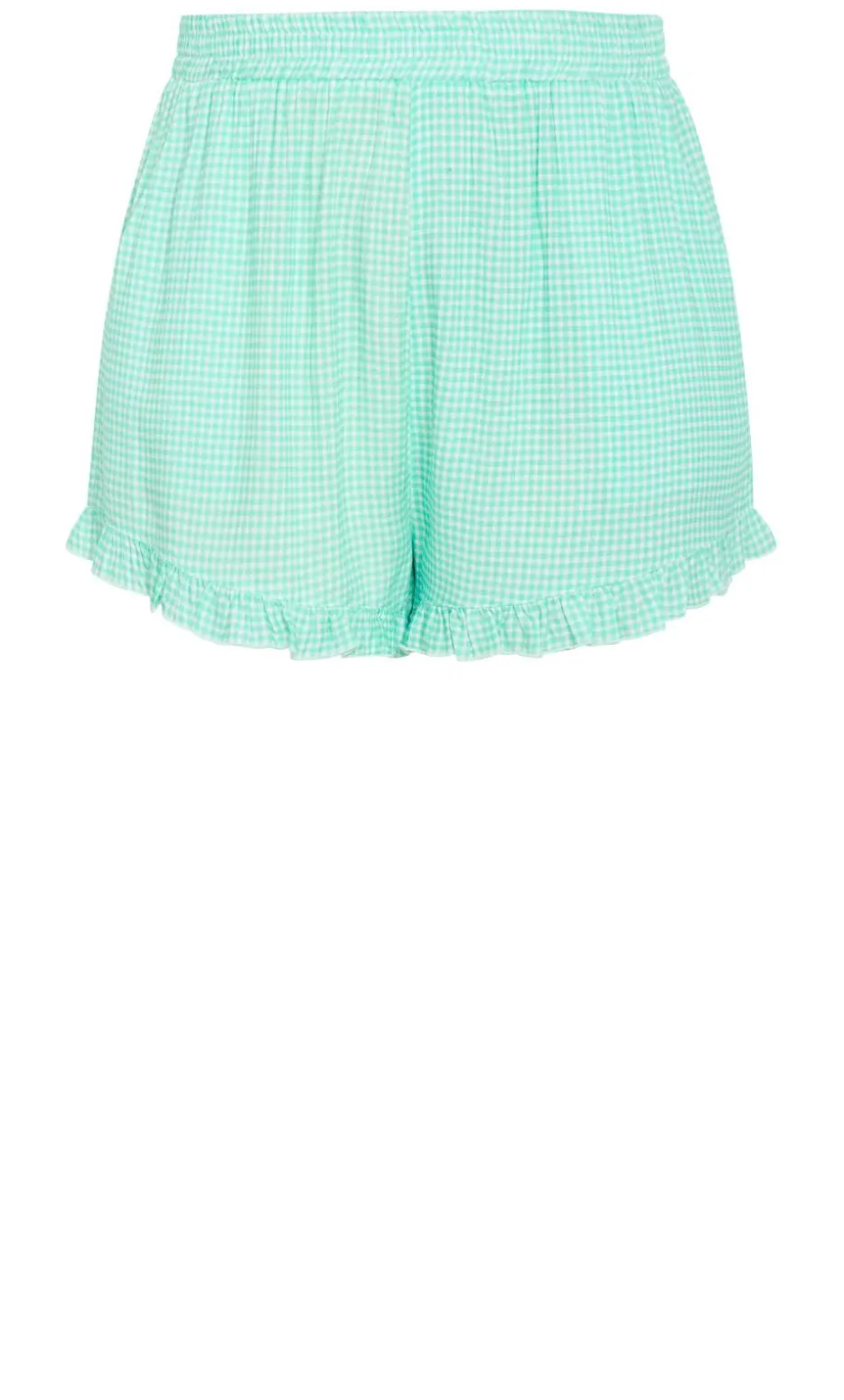 Gigi Gingham Pyjama Shorts - jade