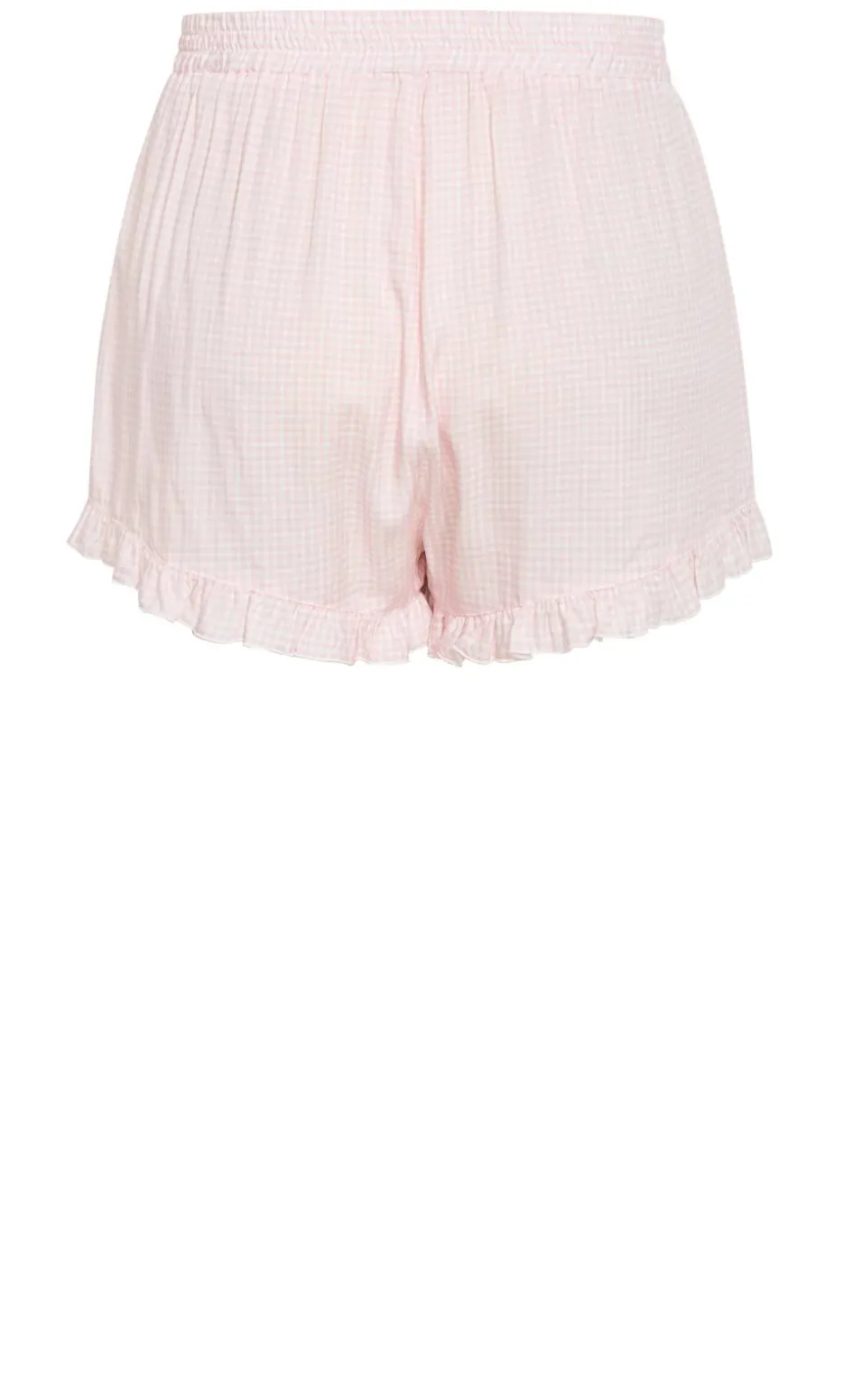 Gigi Gingham Pyjama Shorts - pink