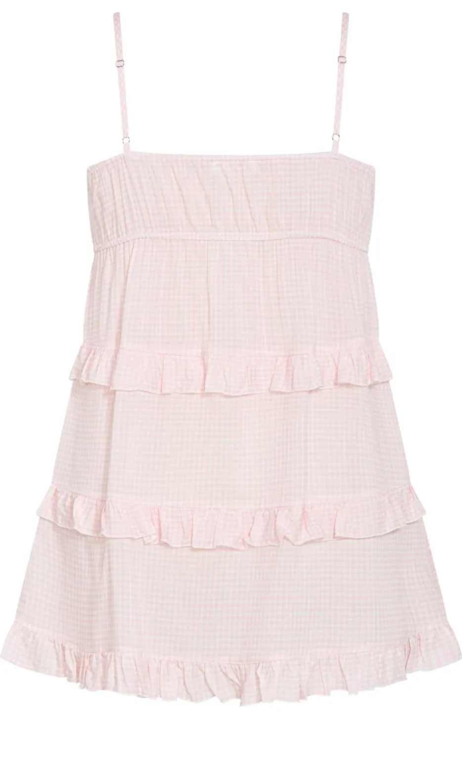 Gigi Gingham Sleep Chemise - pink