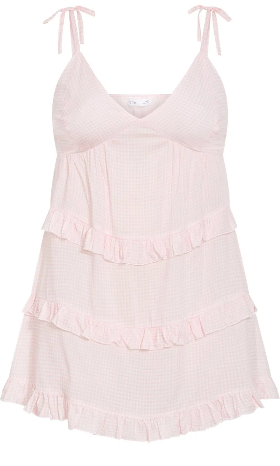 Gigi Gingham Sleep Chemise - pink