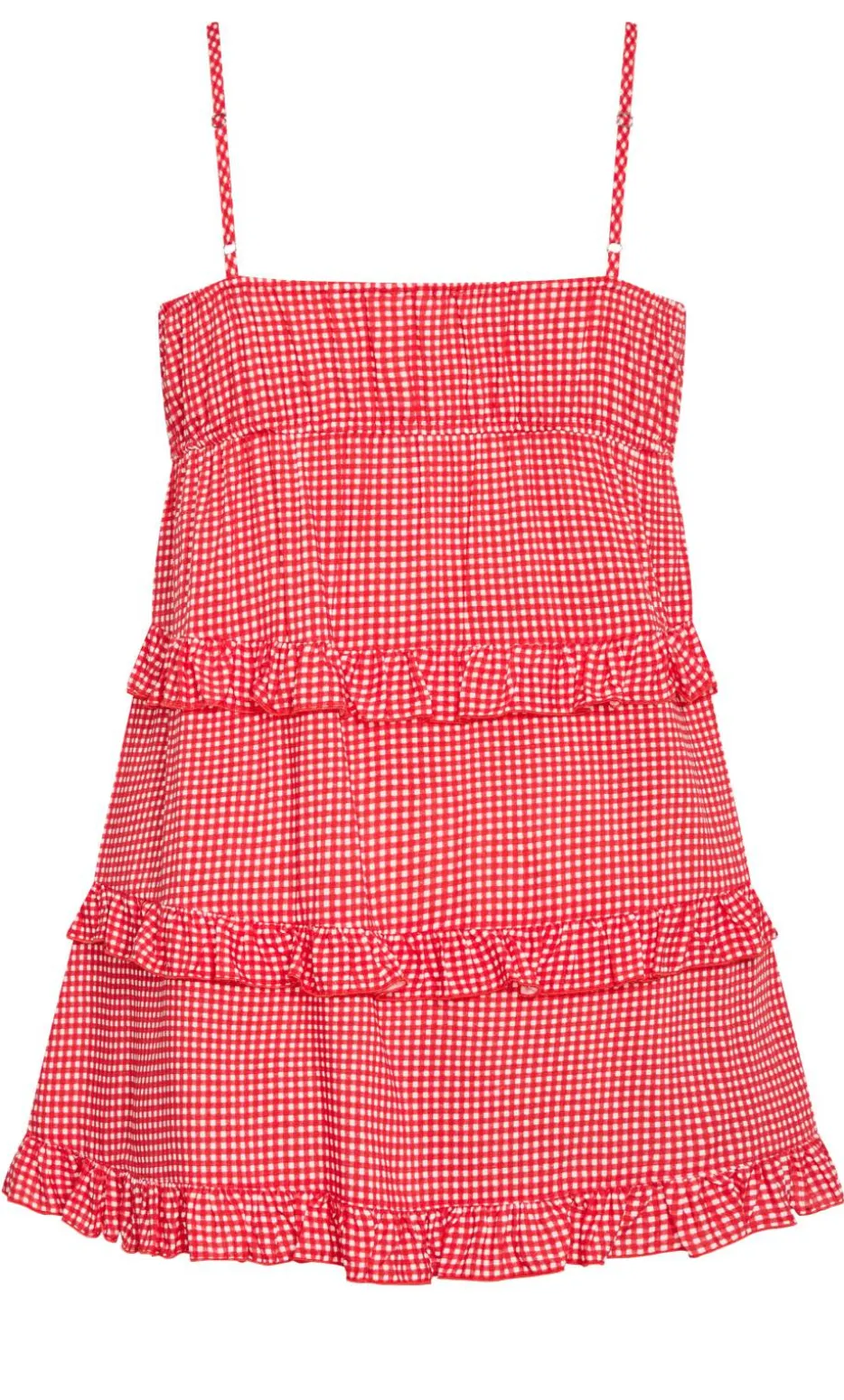 Gigi Gingham Sleep Chemise - red