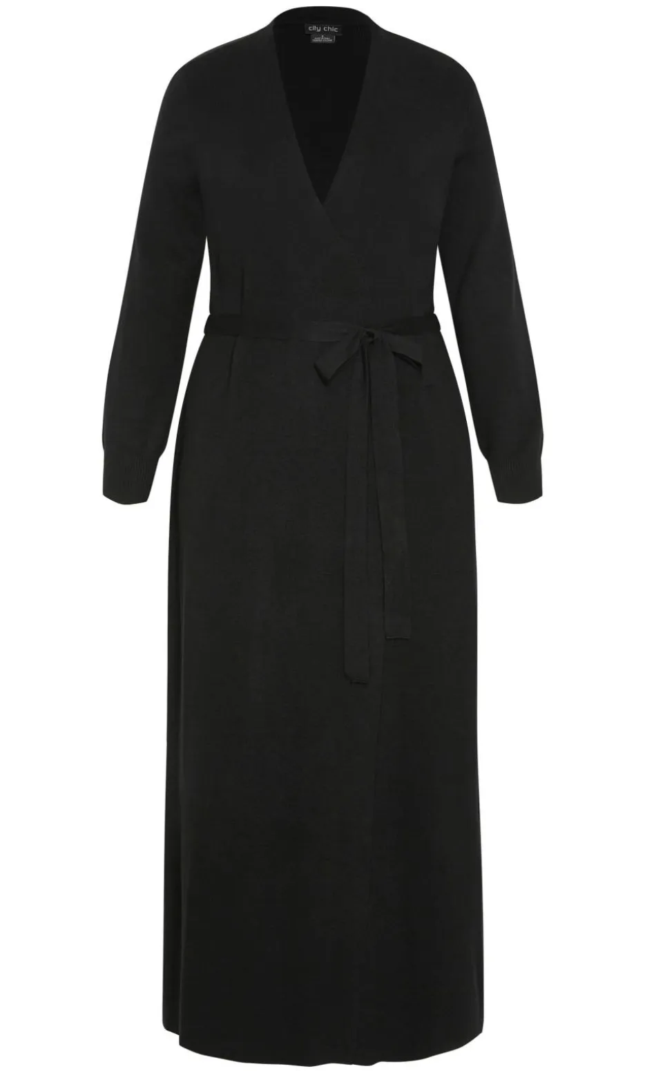 Goldie Longline Knit Cardigan - black