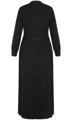 Goldie Longline Knit Cardigan - black