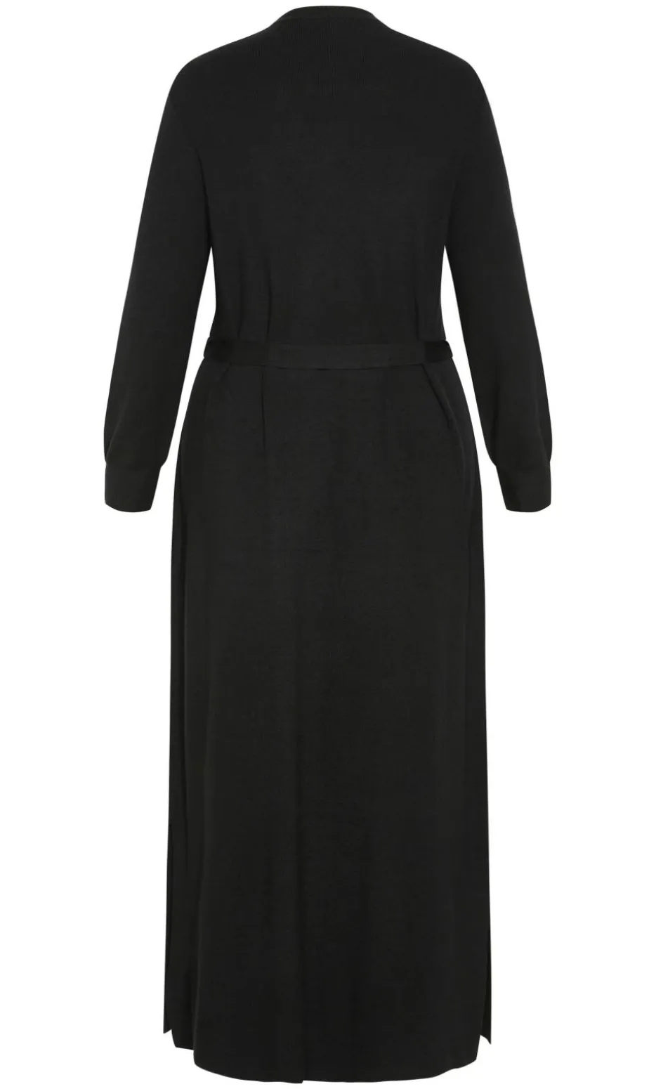 Goldie Longline Knit Cardigan - black
