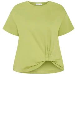 Half Tuck Tee - matcha