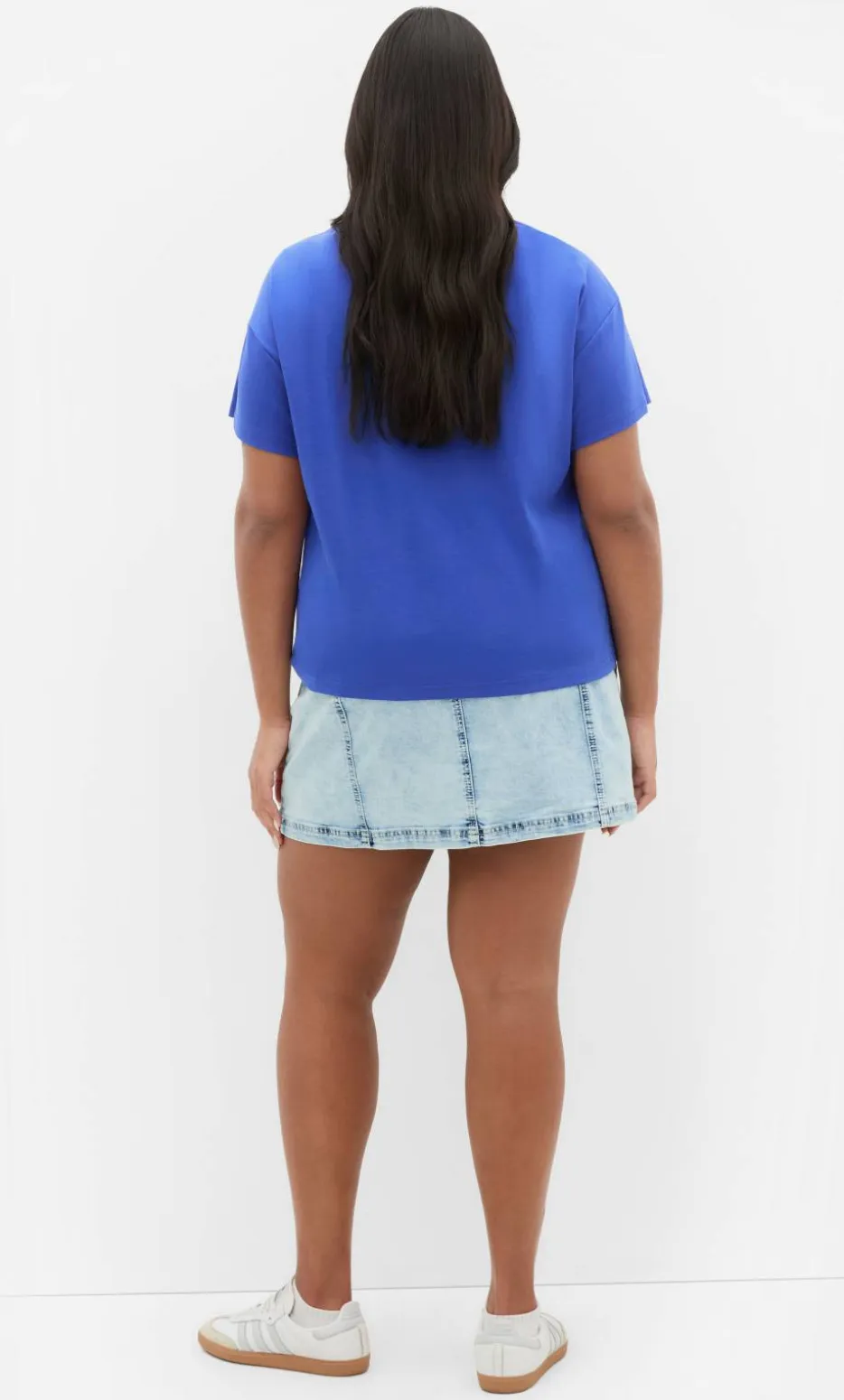 Half Tuck Tee - ocean blue