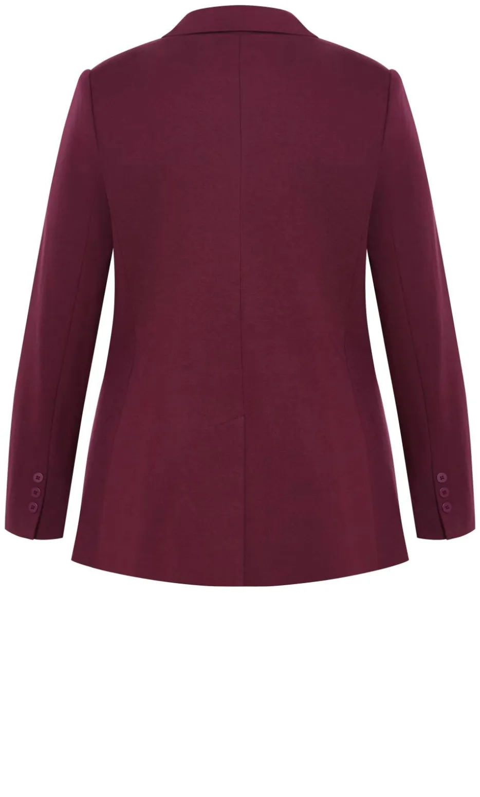 Halle Ponte Blazer - dark cherry