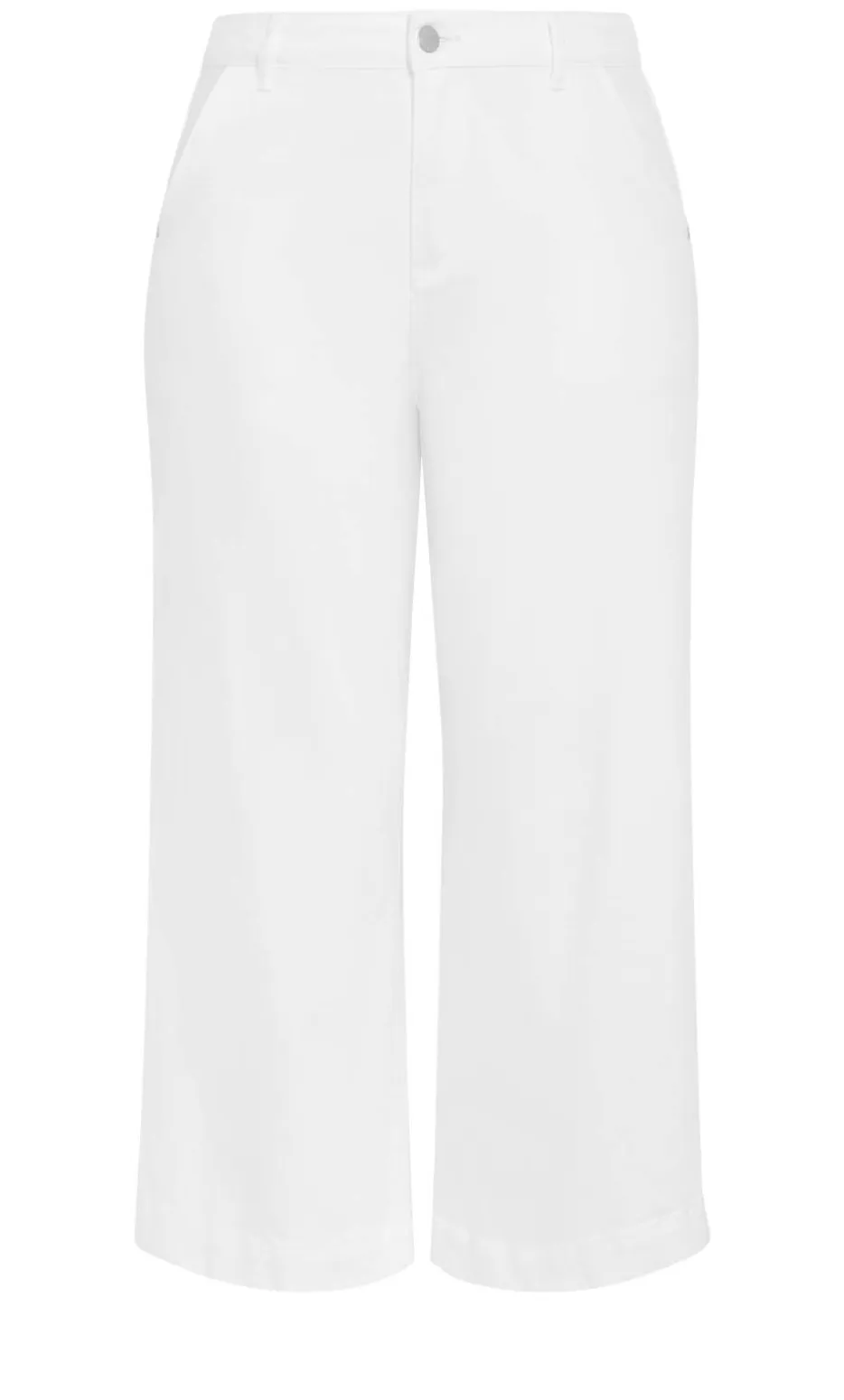 Harley Fit Avery Wide Leg Crop Jean - ivory