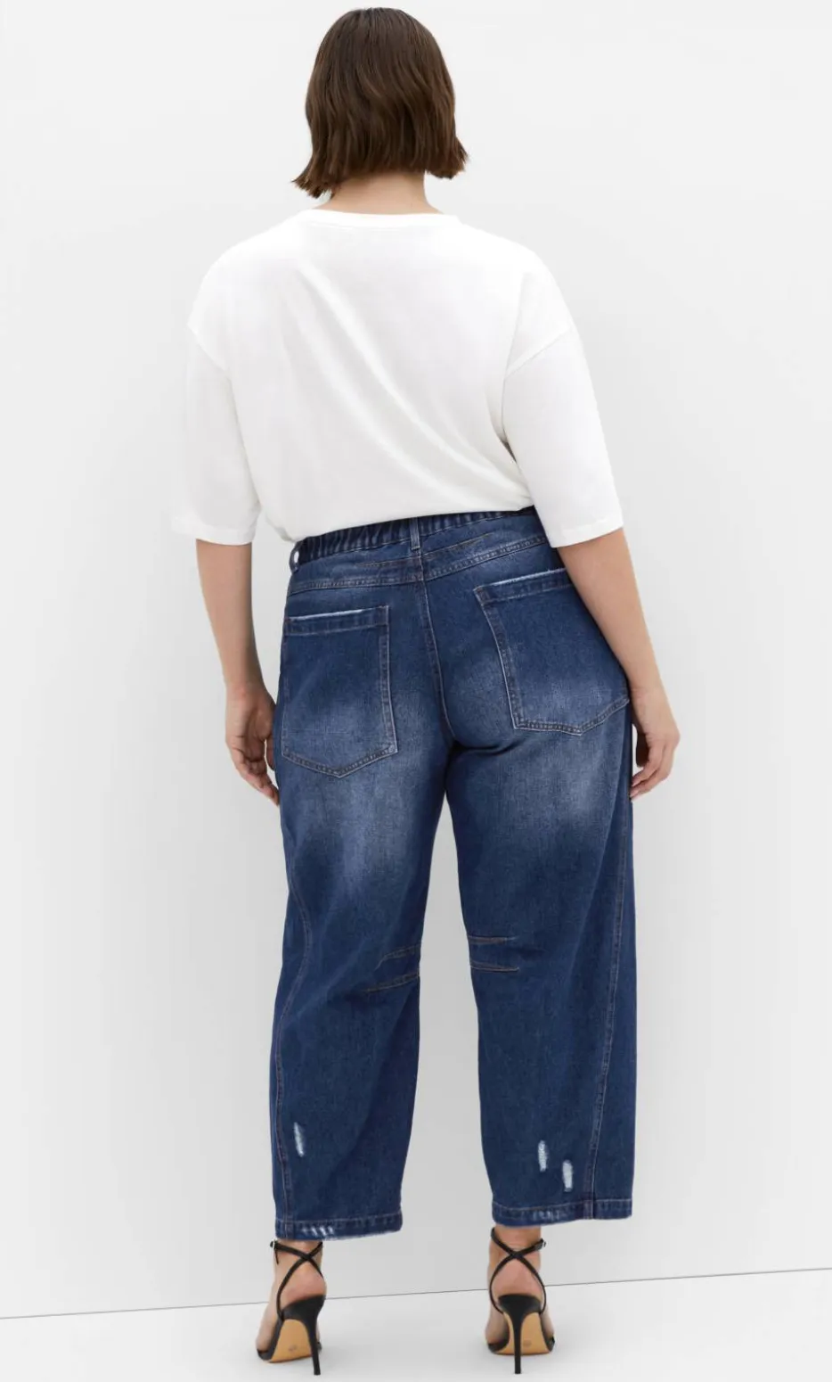 Harley Fit Bea Barrel Leg Jean - dark wash
