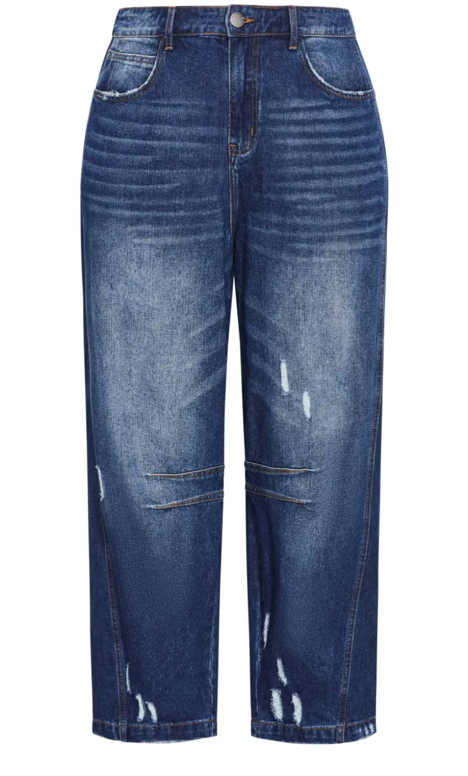 Harley Fit Bea Barrel Leg Jean - dark wash