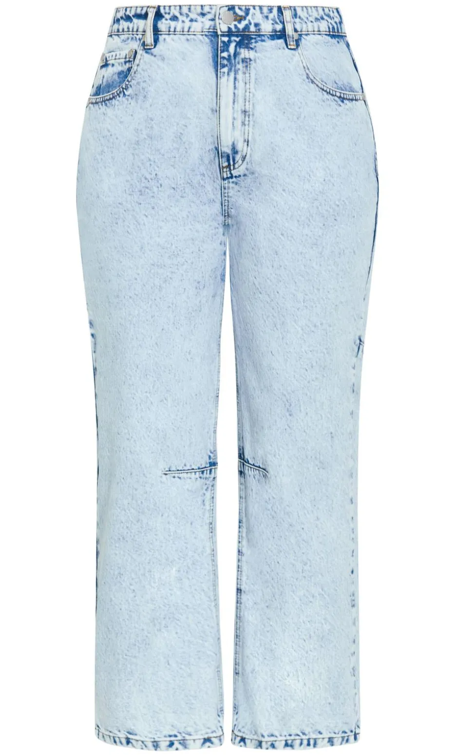 Harley Fit Bridget Barrel Leg Ankle Grazer Jean - ice blue wash