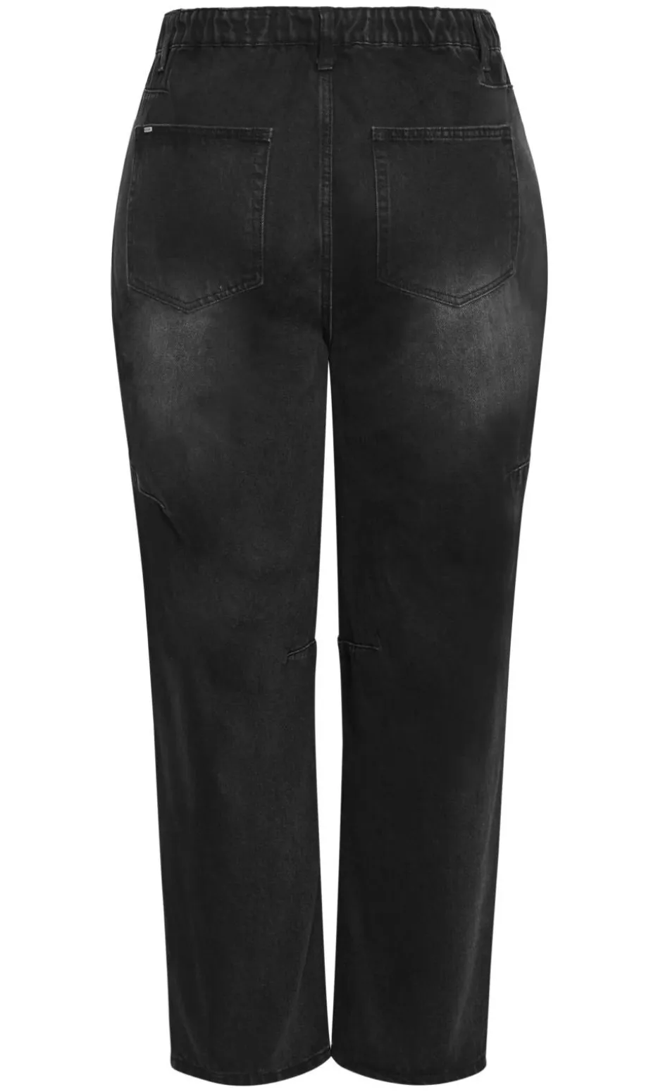 Harley Fit Brooke Barrel Leg Jean - black wash