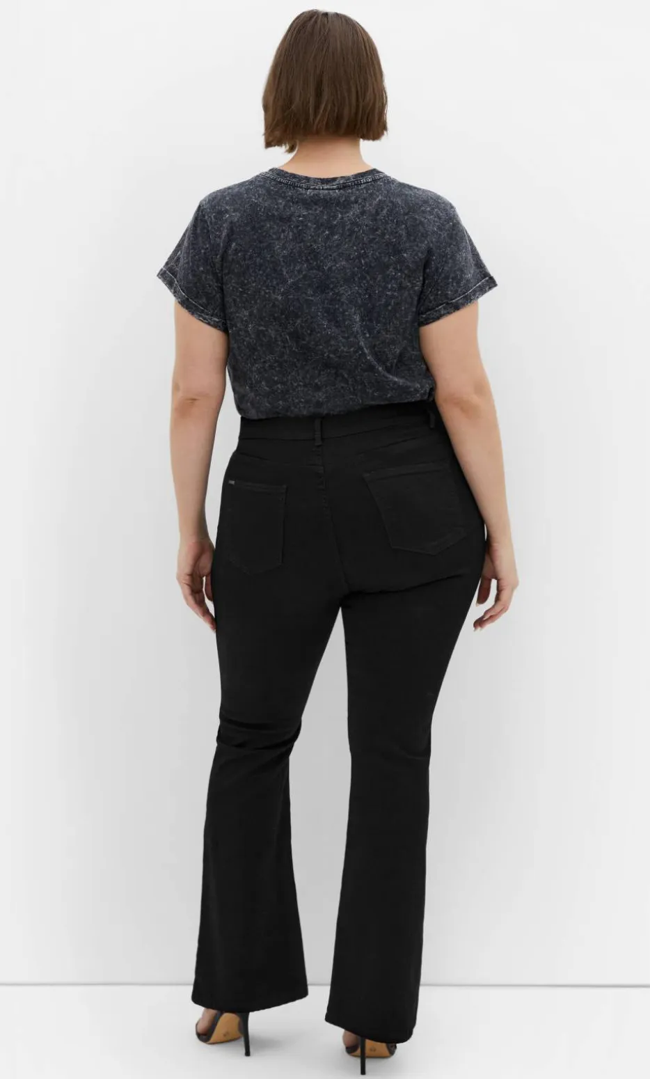 Harley Fit Carla Flare Leg Regular Jean - black