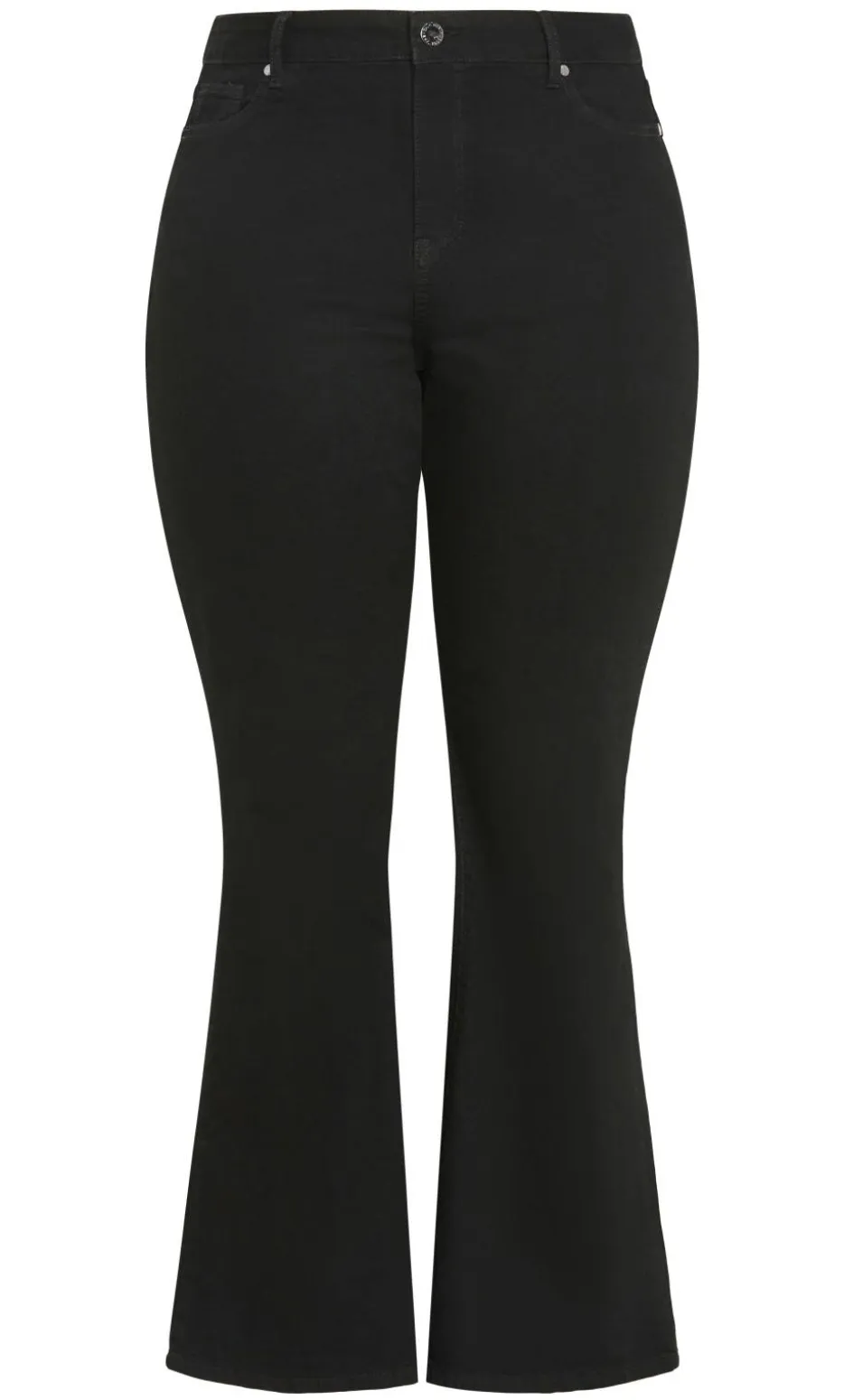 Harley Fit Carla Flare Leg Regular Jean - black