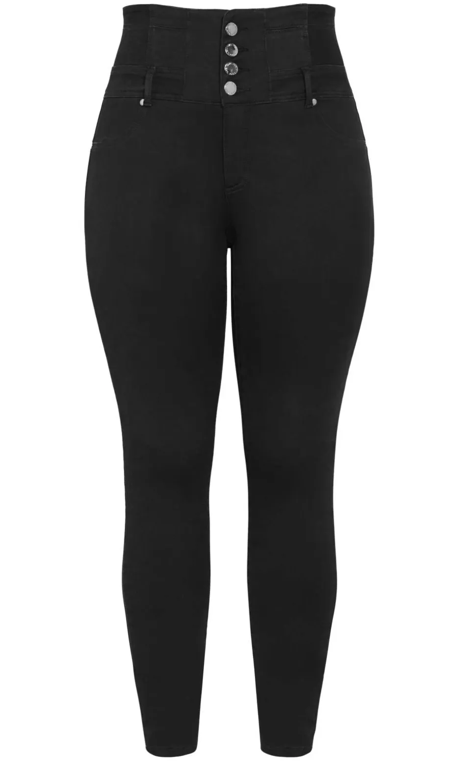 Harley Fit Corset Skinny Leg Regular Jean - black