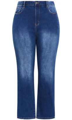 Harley Fit Dani Straight Leg Jean - mid wash