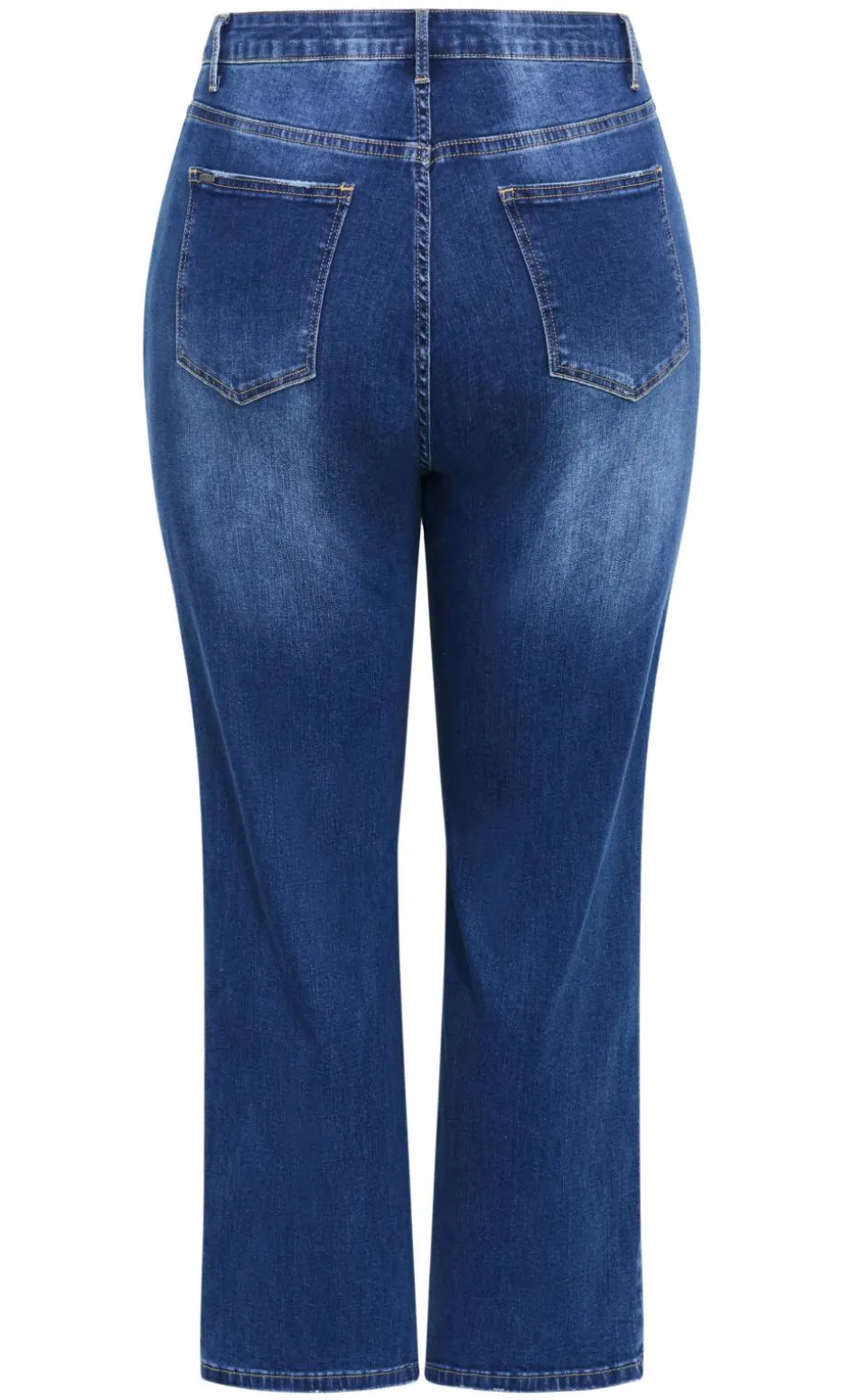 Harley Fit Dani Straight Leg Jean - mid wash