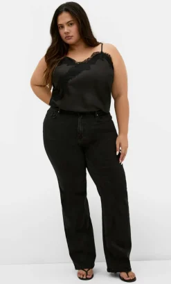 Harley Fit Ivy Straight Leg Regular Jean - black