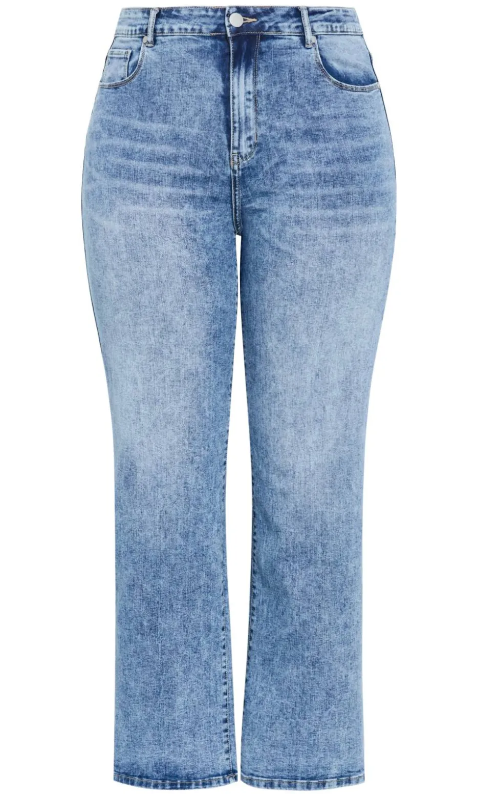 Harley Fit Ivy Straight Leg Regular Jean - mid wash