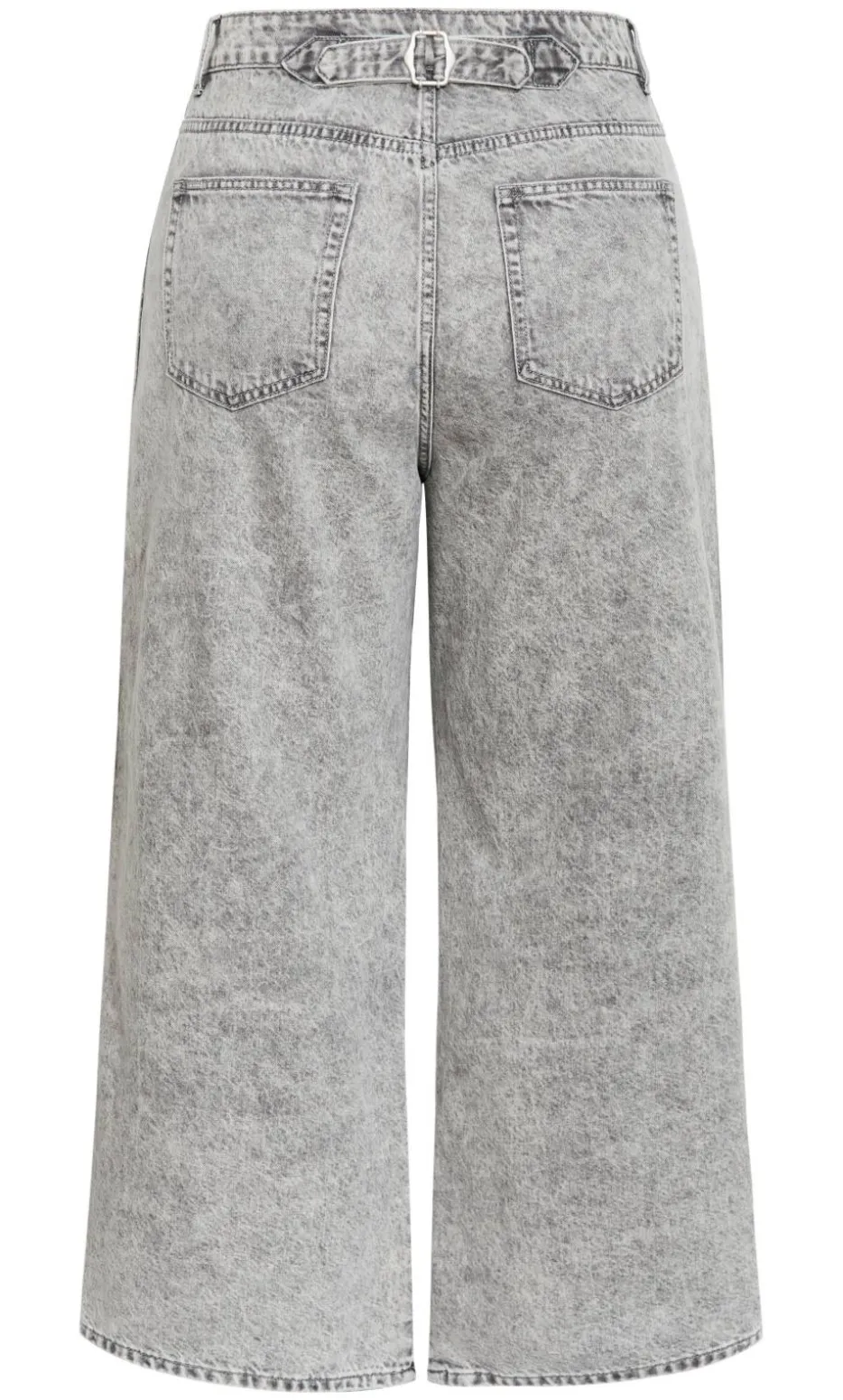 Harley Fit Leila Side Stripe Wide Leg Jean - light grey wash
