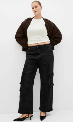 Harley Fit Miley Cargo Regular Jean - black wash