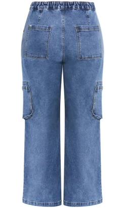 Harley Fit Miley Cargo Regular Jean - mid wash
