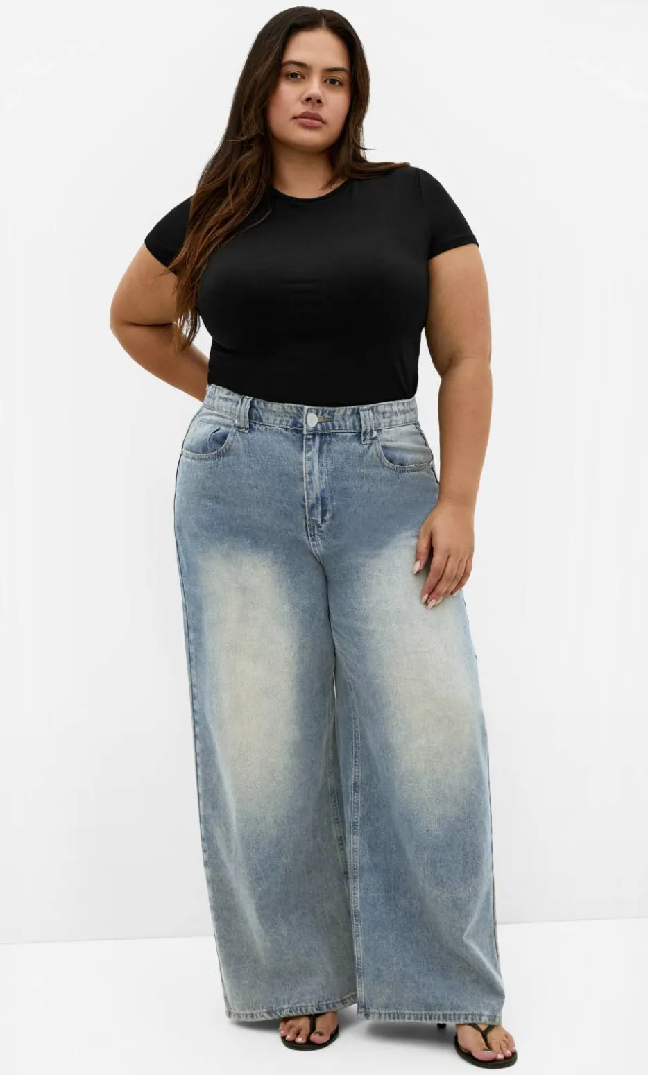 Harley Fit Olivia Relaxed Wide Leg Jean - vintage wash